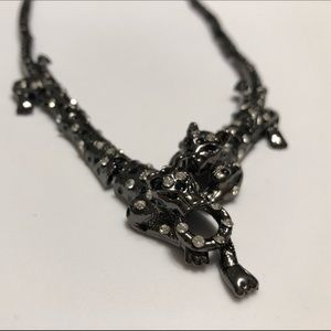 Rhinestone Cheetah Choker